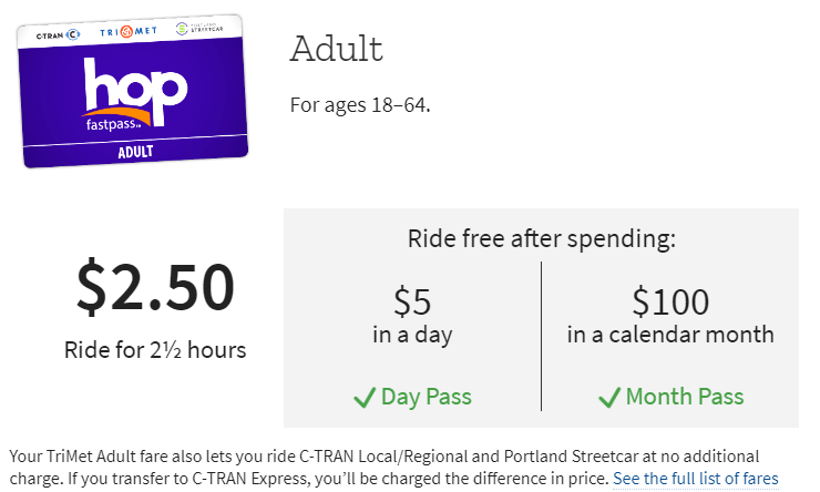 Trimet Adult Pass